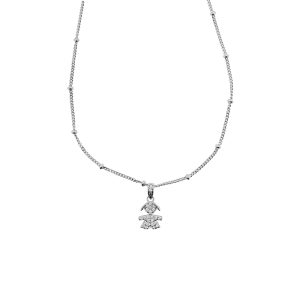 Collana con bimba zirconata