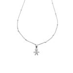 Collana con bimbo zirconato