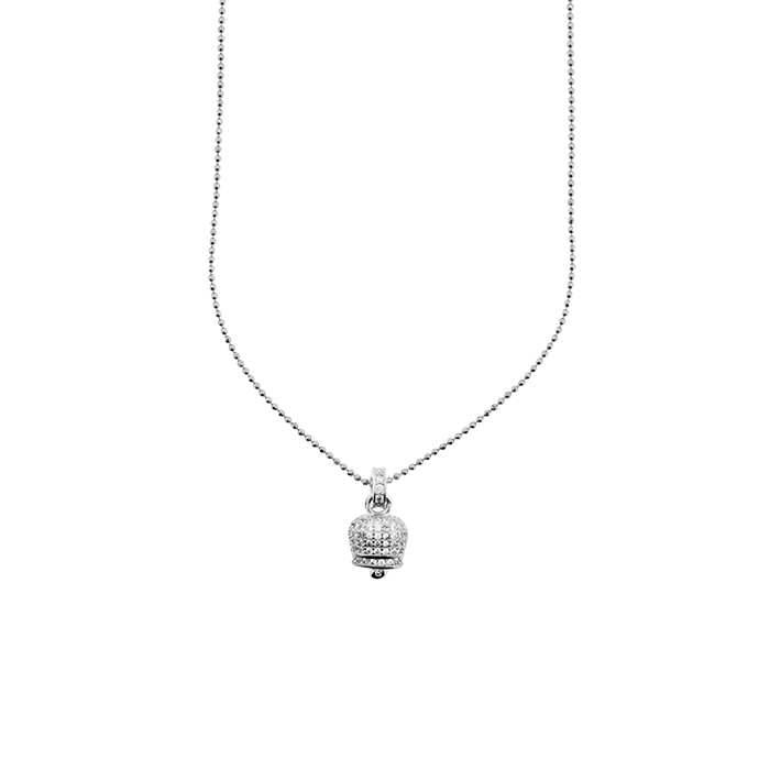Collana con campanella zirconata