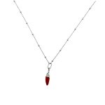 Collana con peperoncino rosso