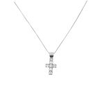 Collana croce piccola zirconata