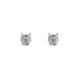 Orecchini lobo bulldog argento