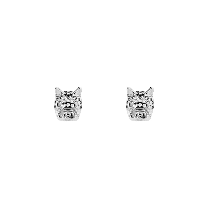 Orecchini lobo bulldog argento